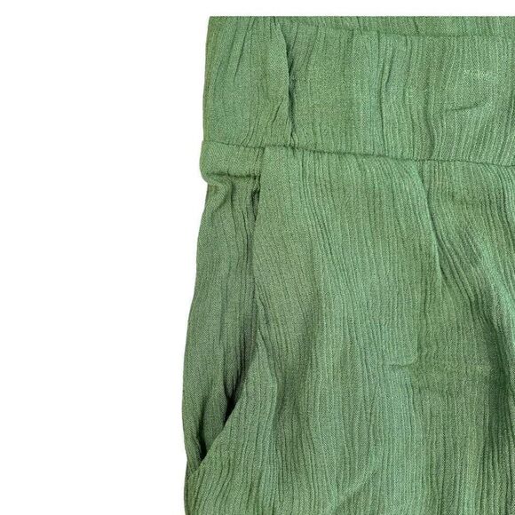 Abound Women's Olive Green Elastic Waist Crepe Lightweight Shorts Size 2X NWT - Picture 7 of 9